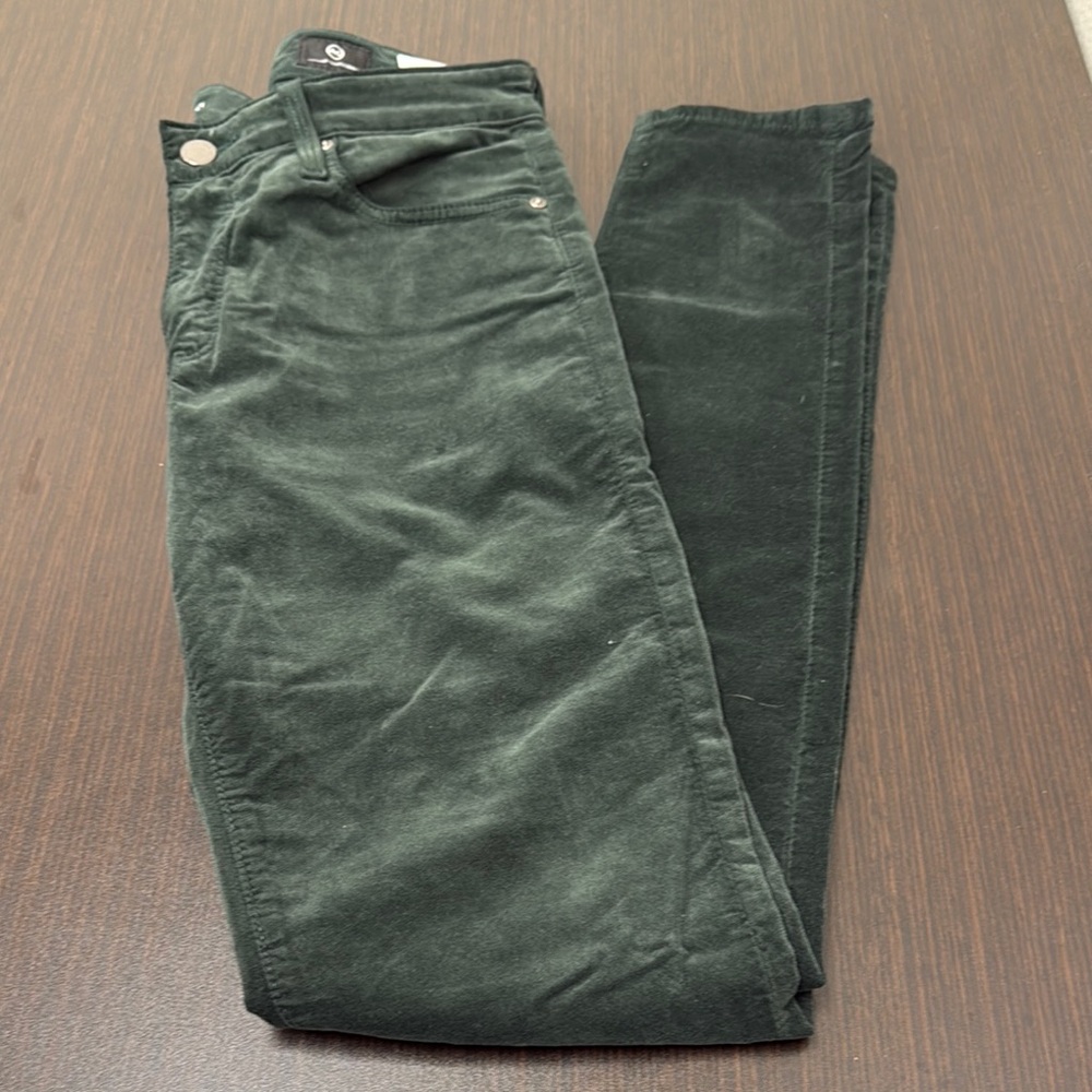 AG Adriano Goldschmied Dark Green Skinny Jeans